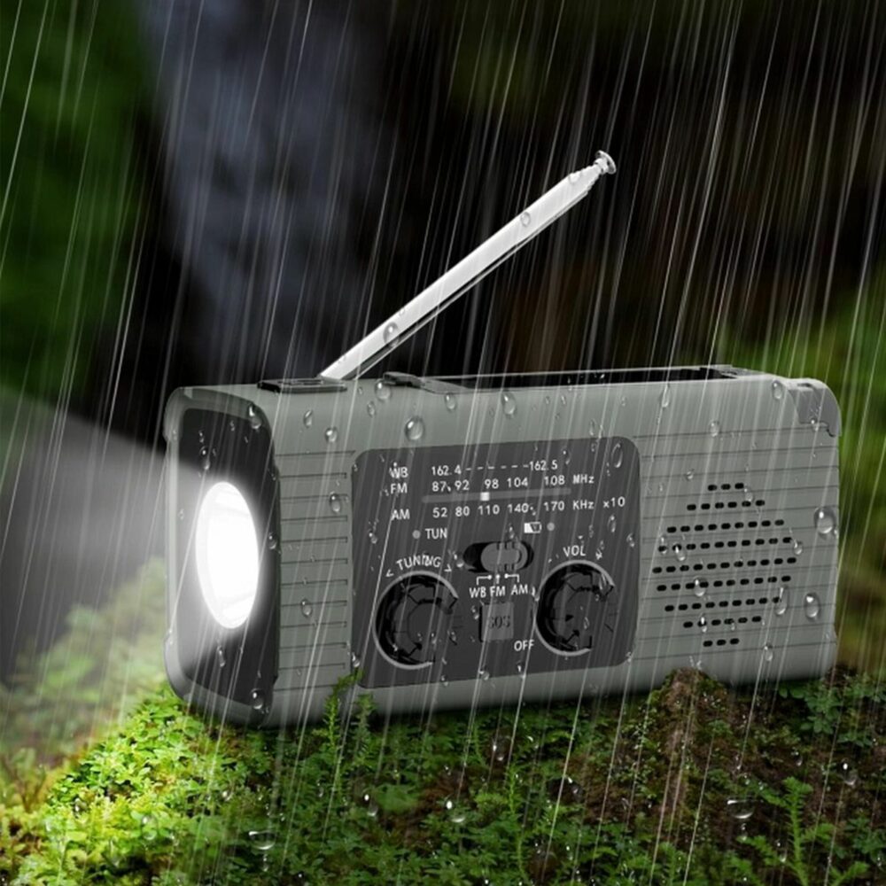PRISTAR radio FM with flashlight 4000 mAh YX318 gray