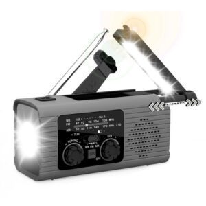 PRISTAR radio FM with flashlight 4000 mAh YX318 gray