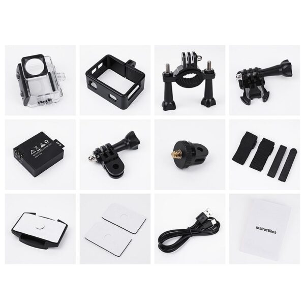 Sports camera Hoco with two screens 1,3" + 2"1080P/30fps DV103 black