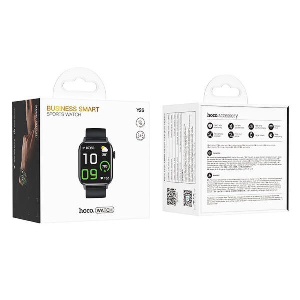 Smartwatch Hoco 1,81" TFT IPX4 GPS with call function Y26 black