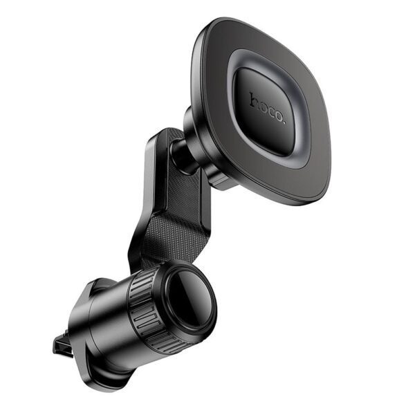 82fb99ad45b745b98ea4ca9bbdb2f2f1 HOCO magnetic car holder compatible with MagSafe for air vent H74 black metal gray