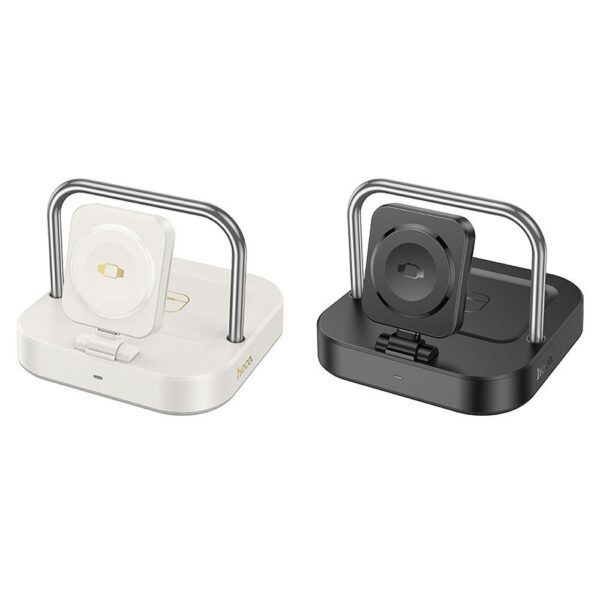 8920bf19350eaf8c01ccd98245b9f51b Wireles charger Hoco 3in1 3A 5W compatible with Apple Watch CQ16A milky white