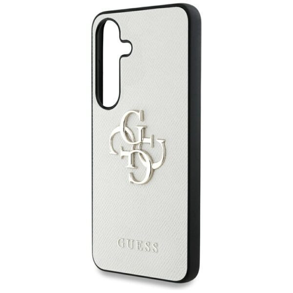 GUESS case for SAMSUNG S25 GUHCS25SPGT4MBE (PU Grained Big 4G and Classic Logo) beige