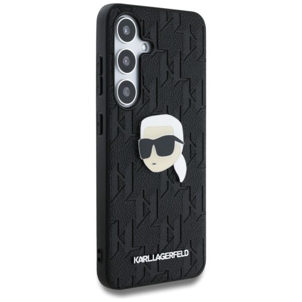 KARL LAGERFELD case for SAMSUNG S25 KLHCS25SPGKLKIPK (PU Monogram K. Head Pin) black