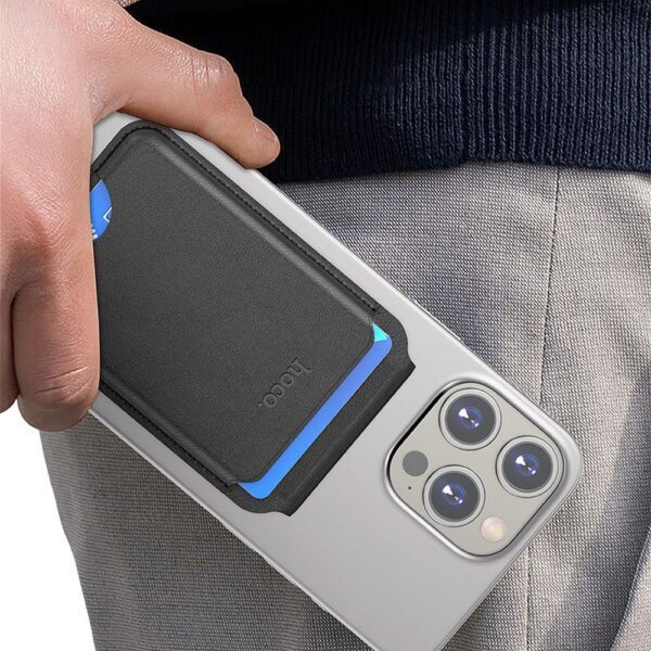 Magnetic wallet Hoco compatible with MagSafe GT3 black