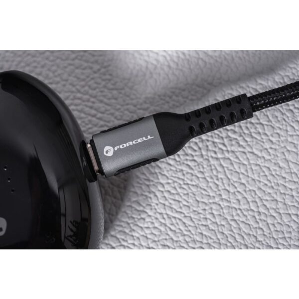 92010b83ca6c93c73202cc5a074d8d15 FORCELL F-ENERGY C256 cable USB A to Type C QC4.0 3A 66W Cafule 2 m black