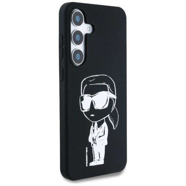 KARL LAGERFELD case for SAMSUNG S25 KLHMS25SPNYKGRTK (Magnetic Silicone Graffiti Ikonik) black