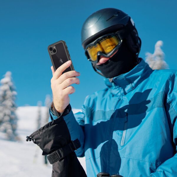 991867744b8993d19d4c52f2262d611b Waterproof case SHELLBOX DOT for IPHONE 13 black