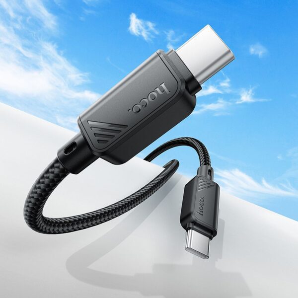 9a0a66417861ad4dee97f9d15af2d3f2 Cable USB C to USB C Hoco 3A 60W 1 m X113 black