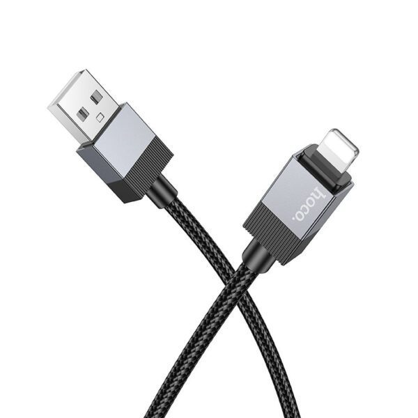 Cable USB A to Lightning Hoco 2,4A 1 m X110 black