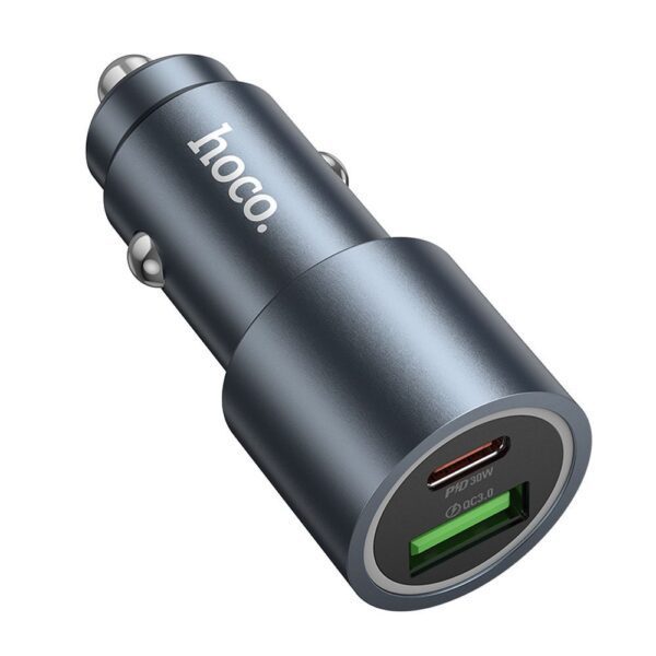 Car charger Hoco USB A + USB C PD QC3.0 48W Z60 black