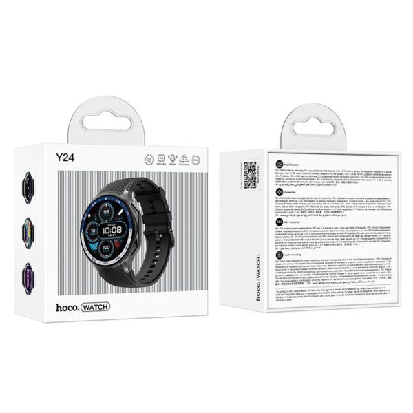 c51ebe4ec8a4909778dbbf567b0241e9 Smartwatch Hoco 1,43" AMOLED with call function Y24 black