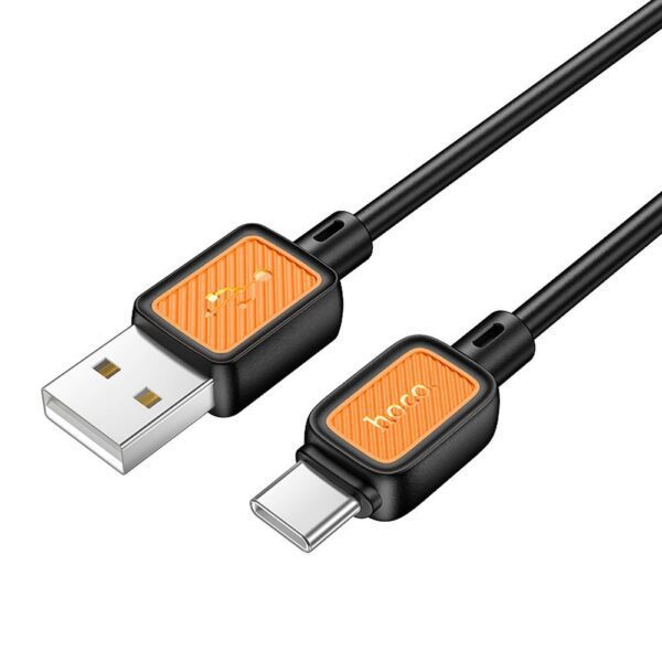 d64bb6f28e22eae71b80f2a1d6b81930 Cable USB A to USB C Hoco 3A 1 m X108 black