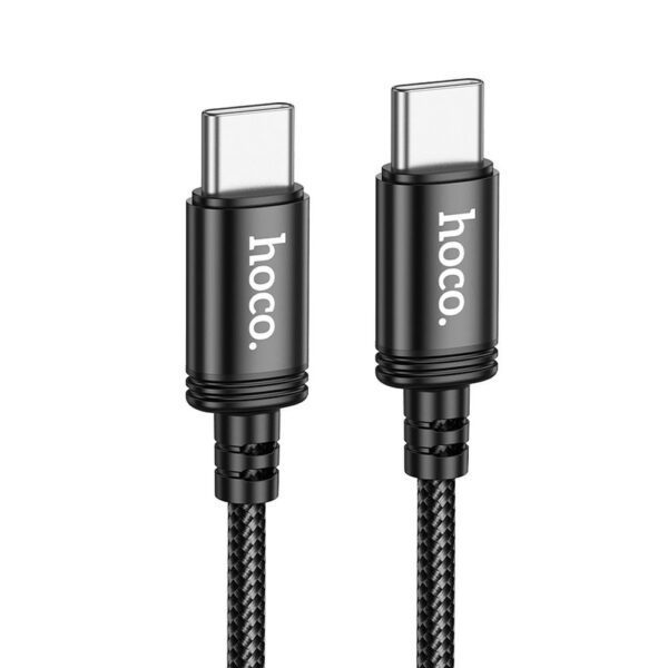 d7c35ec22fff78b0e138ba1d11ff73e3 Cable USB C to USB C Hoco 3A 60W 2 m X89 black