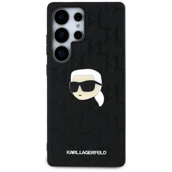 KARL LAGERFELD case for SAMSUNG S25 Ultra KLHCS25LPGKLKIPK (PU Monogram K. Head Pin) black