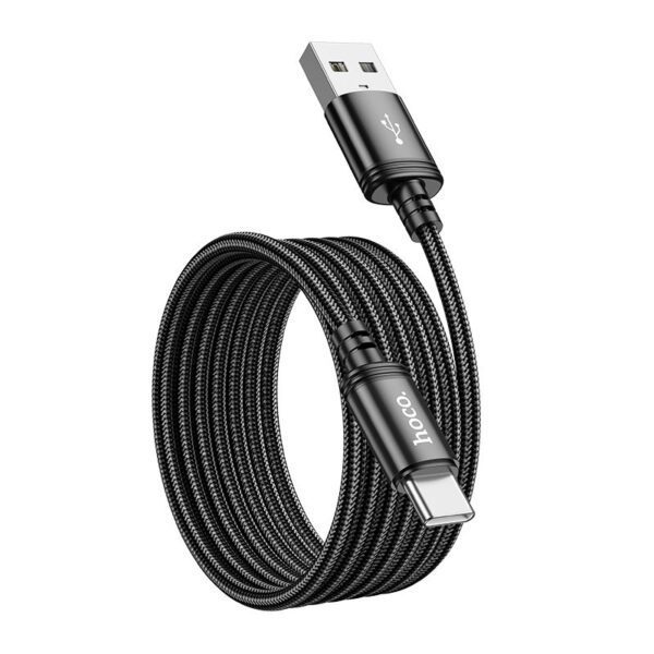 Cable USB A to USB C Hoco 3A 2 m X89 black