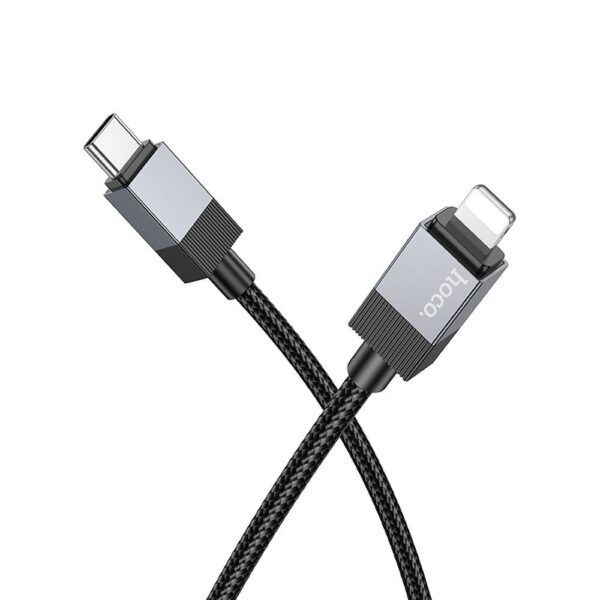 eef13bef880cdc0150ed24d76ca9a08d Cable USB C to Lightning Hoco PD 27W 1 m X110 black