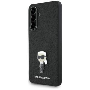KARL LAGERFELD case for SAMSUNG A36 KLHCSA36GKNPSK (Fixed Glitter W/ Ikonik Metal Pin) black