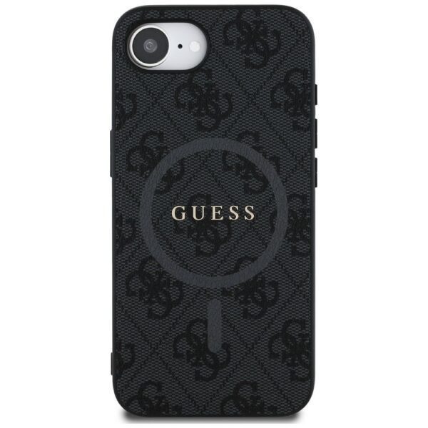fcc152e2b1ab6e364290e289a4cee499 GUESS case for IPHONE 16e (SE 4 2025) compatible with MagSafe GUHMPSE4G4GFRK (PU 4G Ring Classic Logo) black