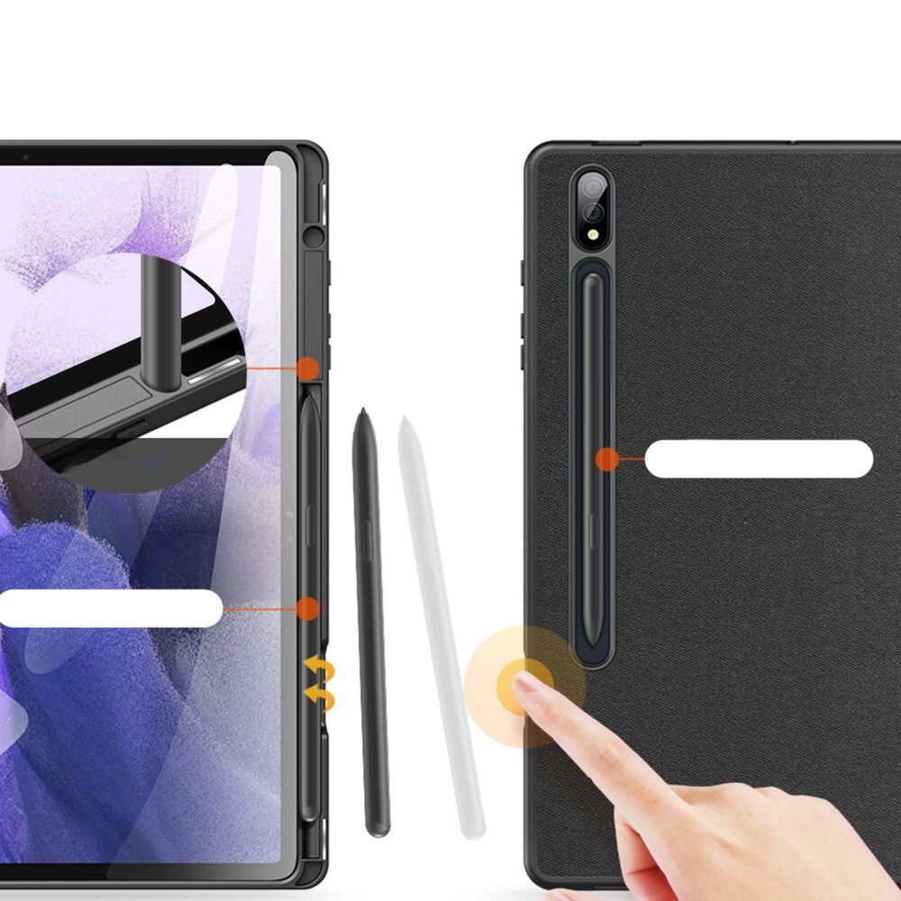 DUX DUCIS case DOMO foldable with pencil storage for SAMSUNG Tab S9 Plus black