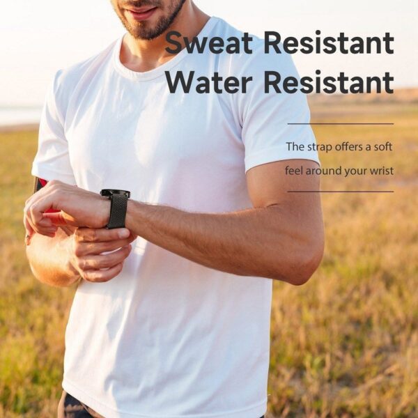 DUX DUCIS strap MIXTURE II stretchable braided 20 mm black