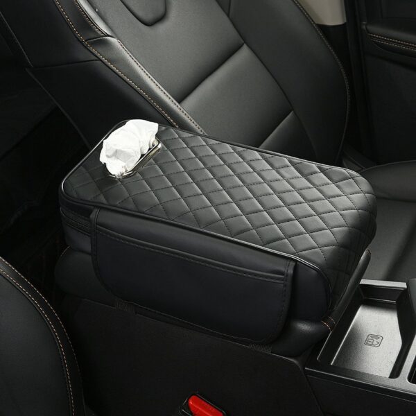 e826b1f7c0099301ab5a99229edda8c7 Seat armrest box heightening storage bag black