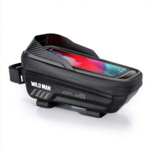 WILDMAN traveling bag for bike frame with zipper 1L (4 "- 7") ES12 black