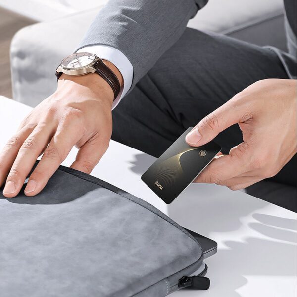 Locator compatible with Apple Find My Hoco card shape E92 black