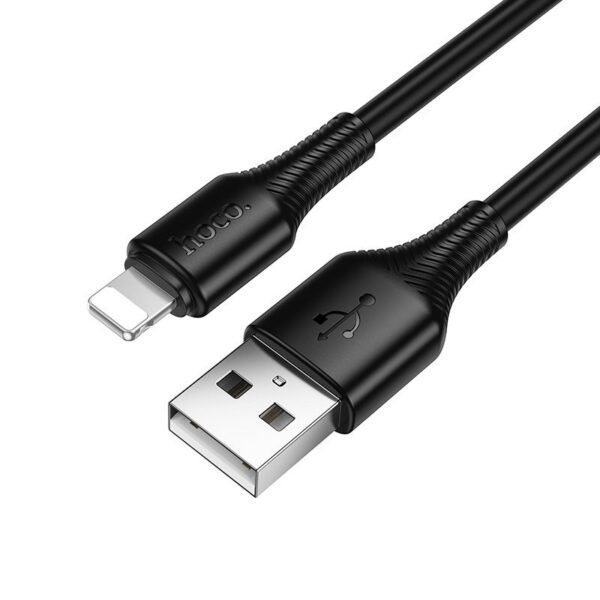 59f4c46b9b862d4f611b2ef3bbb6a686 Cable USB A to Lightning Hoco 2,4A 1 m X120 black