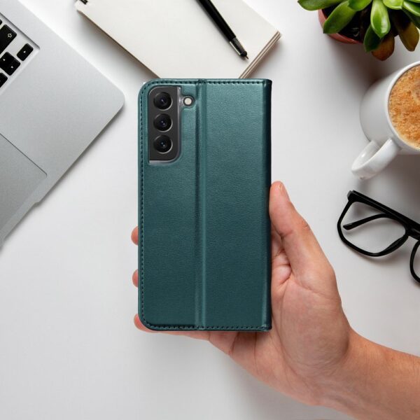 SMART MAGNETO Book case for SAMSUNG S25 FE dark green