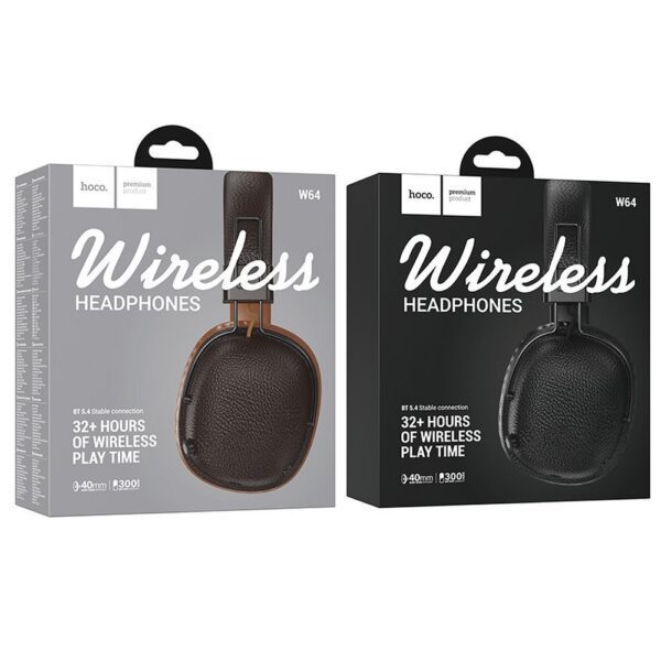 Wireless headphones Hoco W64 brown