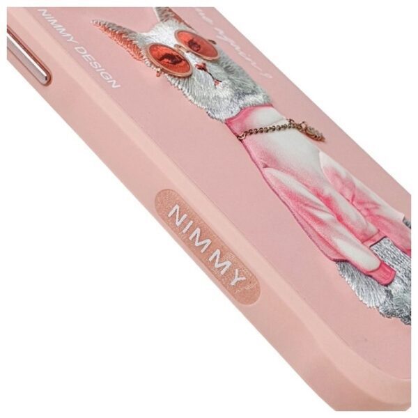 NIMMY case GLASSES COOL CAT for IPHONE 15 Pro Max pink