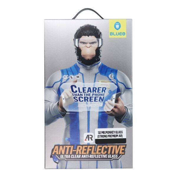 82878a3e30cffaa72b7d23507db4bb7f 5D Mr. Monkey Glass - Apple iPhone 17 Pro black (Strong Premium AR)