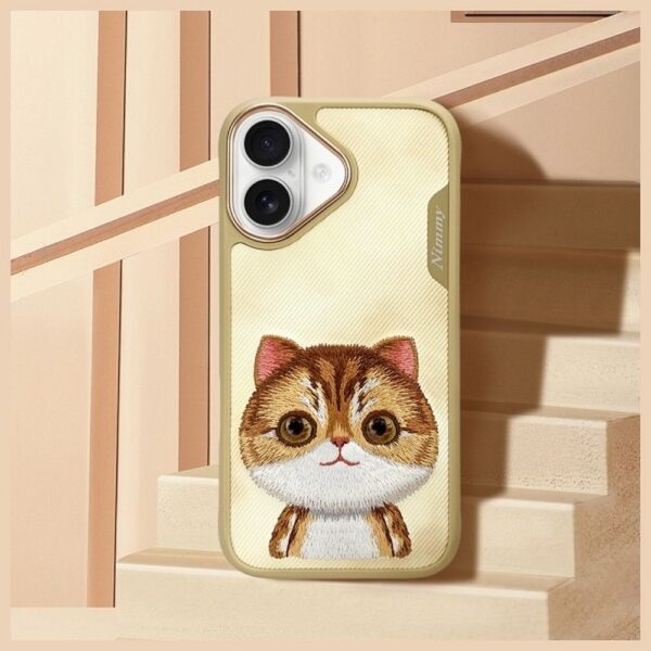 93290b31e106b0d1ae62eb0eabb3662e NIMMY case BIG EYED PET 2.0 Cat for IPHONE 16 khaki
