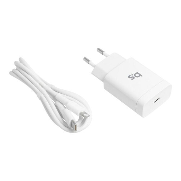 bf9d8c0382f8423649cb5676d58365be BLUE STAR travel charger Type C + cable Type C to Lightning PD QC4.0 3A 18W TFK-TC-1099C white
