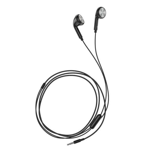 HOCO wire earphones Jack 3,5 mm with microphone M73 black