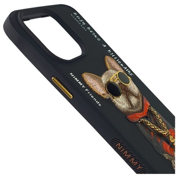 NIMMY case GLASSES COOL DOG for IPHONE 15 Pro Max black