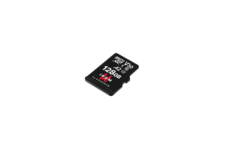 GOODRAM Memory MicroSD Card IRDM - 128GB with adapter UHS I U3 V30 A2 170MB/s