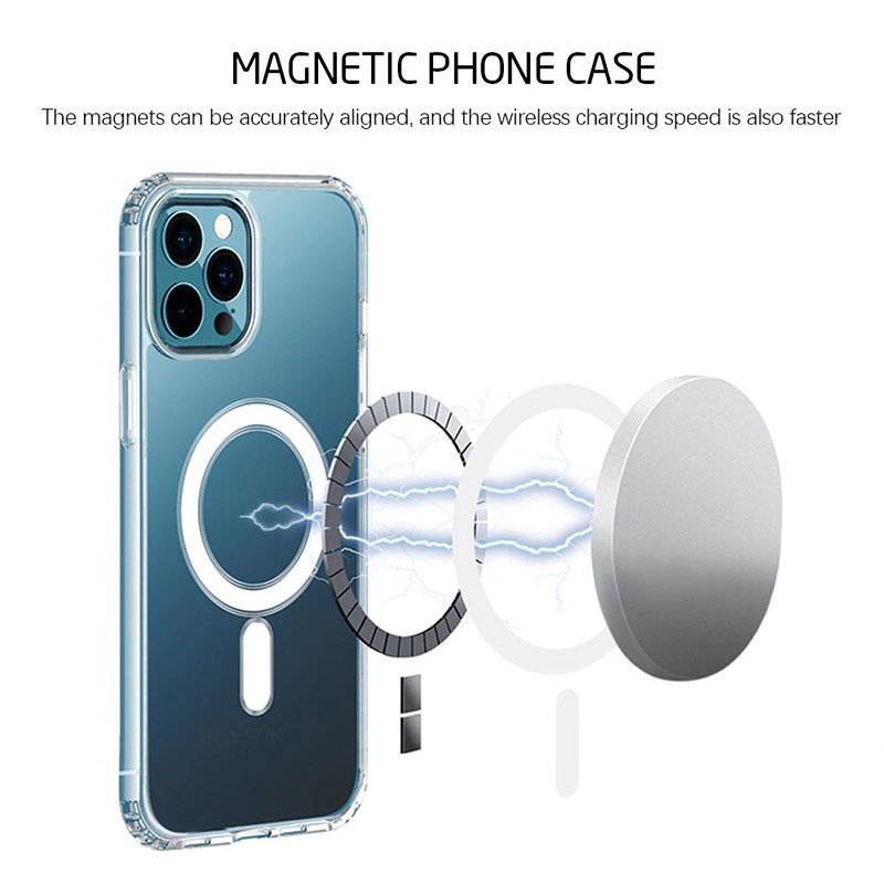 TEL PROTECT MagSilicone Case for Iphone 13 Pro Transparent