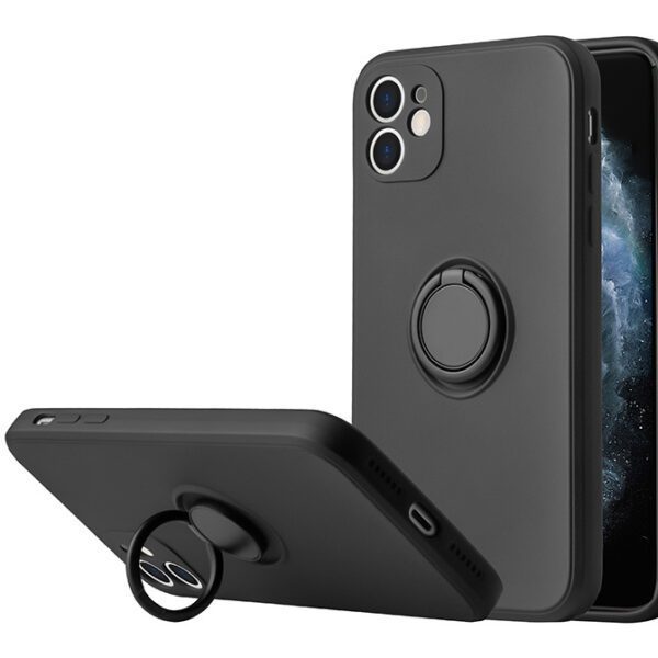 Vennus Silicone Ring for Iphone 11 Pro Black