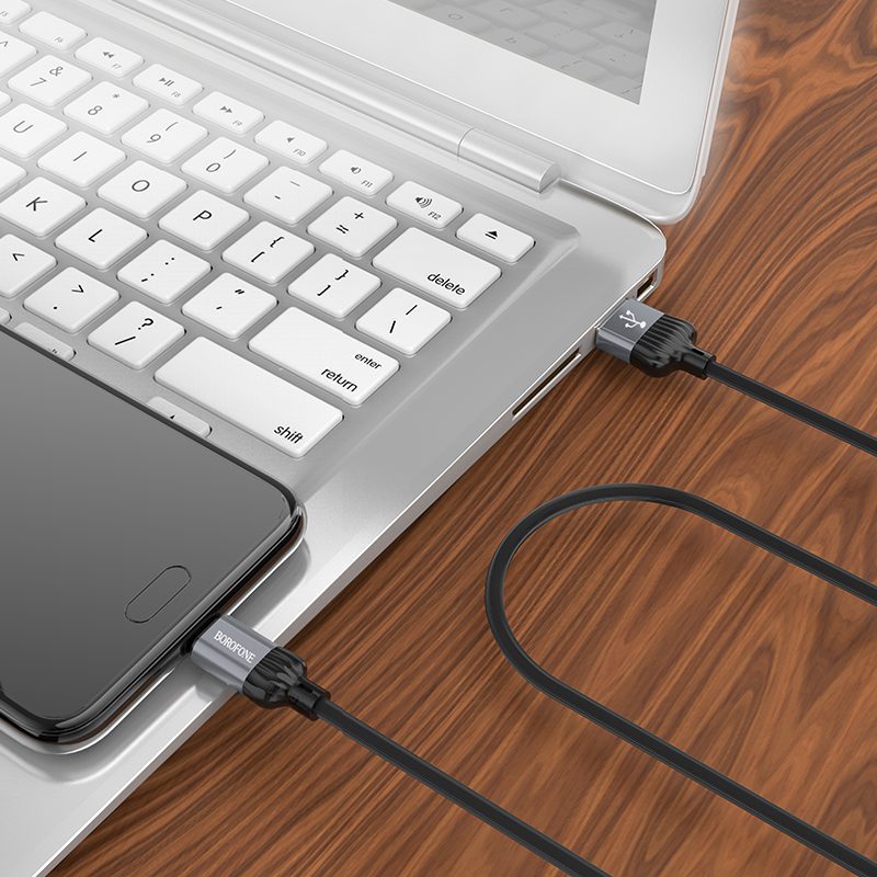 Borofone Cable BX28 Dignity - USB to Micro USB - 2,4A 1 metre grey