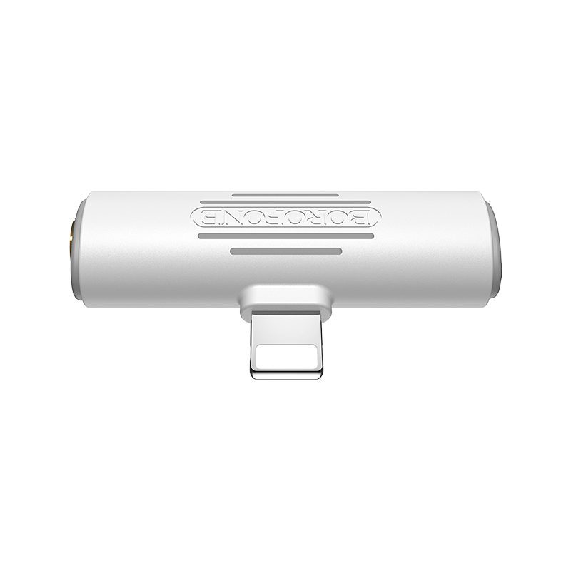 foto_add-141329 Borofone Adapter BV7 Audio - Lightning to Lightning + jack 3,5mm - white