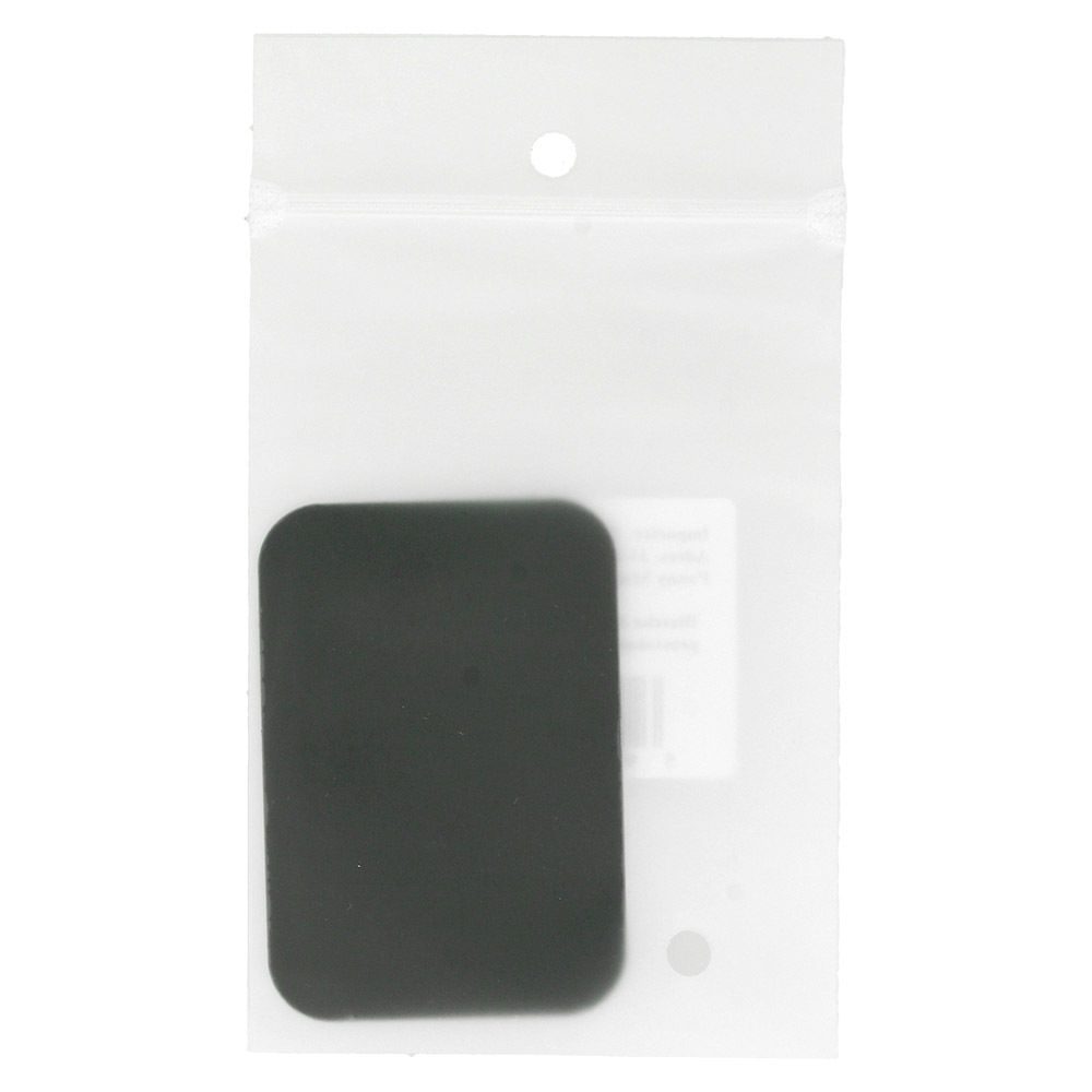 Metal plate for magnet holders - rectangular 45x65mm black