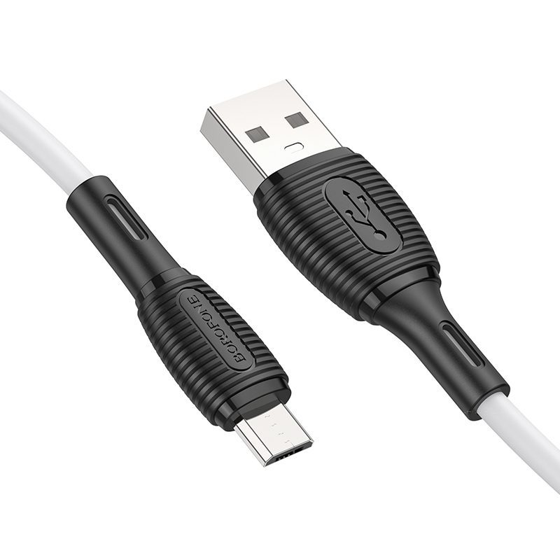 Borofone Cable BX86 Advantage - USB to Micro USB - 2,4A 1 metre white