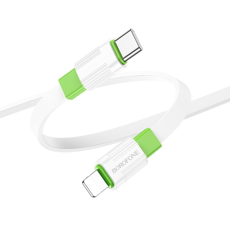 Borofone Cable BX89 Union - Type C to Lightning - PD 20W 1 metre white-green