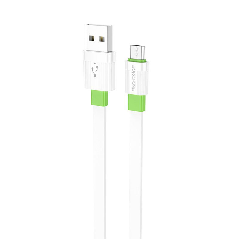foto_add-197469 Borofone Cable BX89 Union - USB to Micro USB - 2,4A 1 metre white-green
