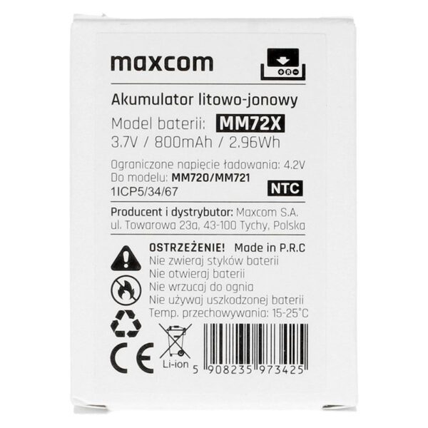 foto_add-197706 Original Battery for Maxcom MM720/MM721 - 800mAh (bulk)