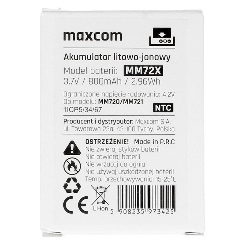 foto_add-197706 Original Battery for Maxcom MM720/MM721 - 800mAh (bulk)