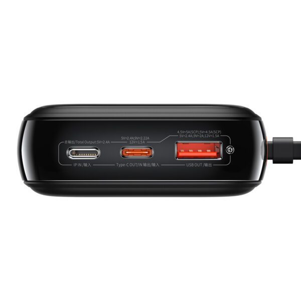 foto_add-198183 Baseus Power Bank 20000mAh Qpow Pro - USB + Type C - PD 22,5W with Type C cable (PPQD060301) black