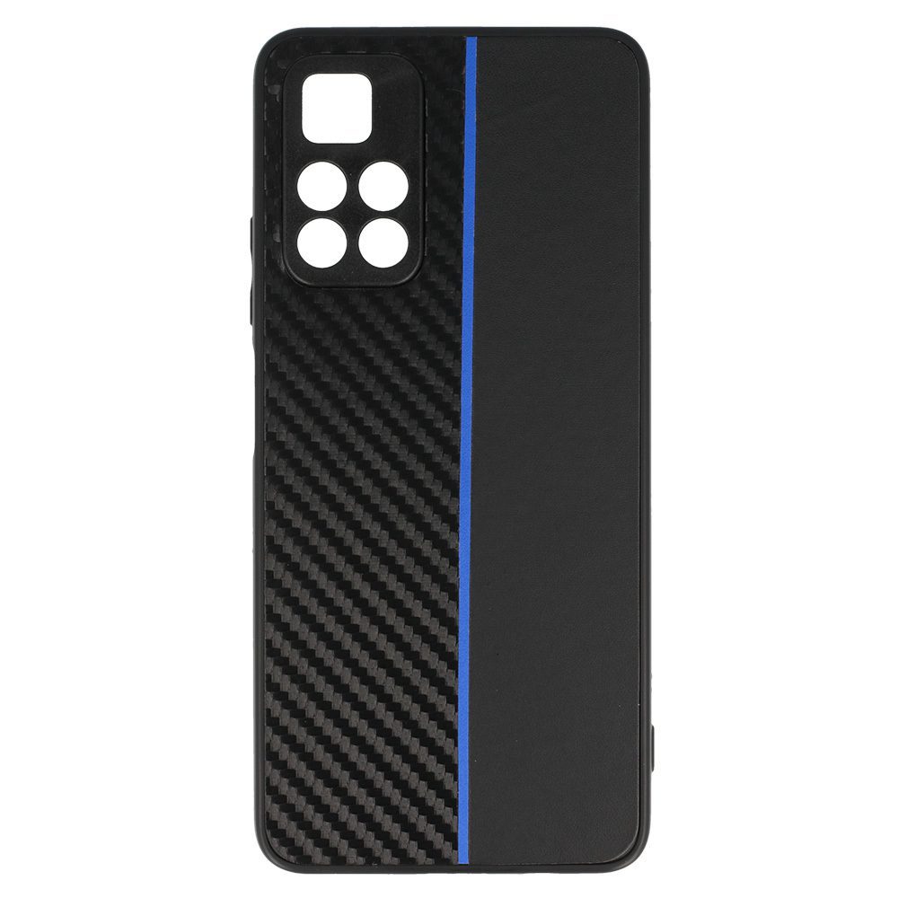 foto_add-212218 Tel Protect CARBON Case for Xiaomi Redmi Note 11 5G/Note 11S 5G/Poco M4 Pro 5G Black with blue stripe